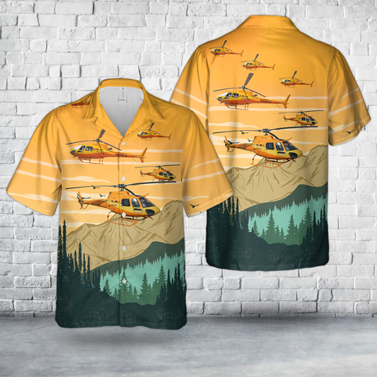 Flight For Life Colorado N491LG Helicopter Hawaiian Shirt