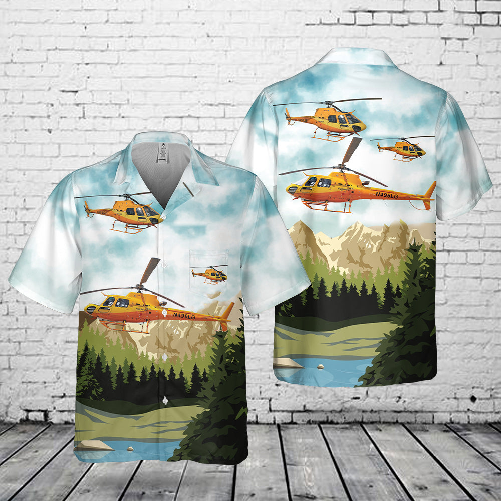 Flight For Life Colorado N491LG Helicopter Pocket Hawaiian Shirt