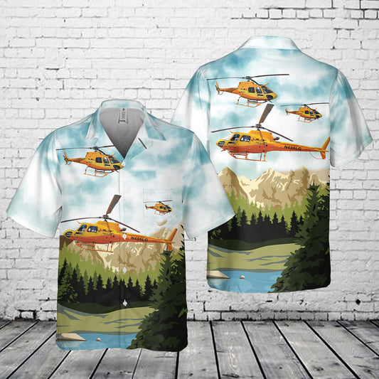 Flight For Life Colorado N491LG Helicopter Pocket Hawaiian Shirt