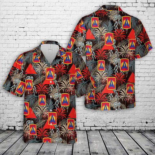 Florida Army National Guard 164th Air Defense Artillery Brigade Hawaiian Shirt