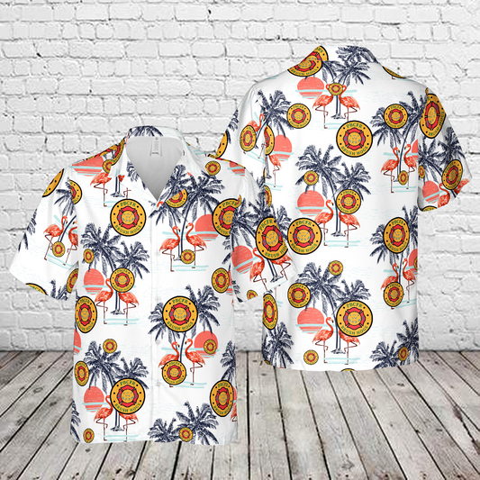 Florida Palm Beach County Fire Rescue Brush Hogs Hawaiian Shirt