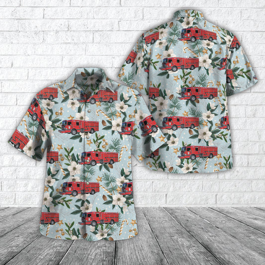 Florissant, Missouri, Black Jack Fire Protection District Christmas Hawaiian Shirt