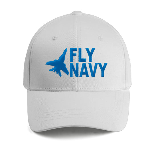 Fly Navy Embroidered Cap