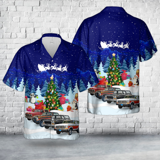 Ford Bronco Second generation (1978) Christmas Hawaiian Shirt