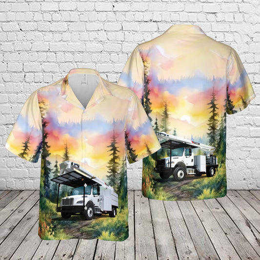 Forestry Bucket Trucks Hawaiian Shirt