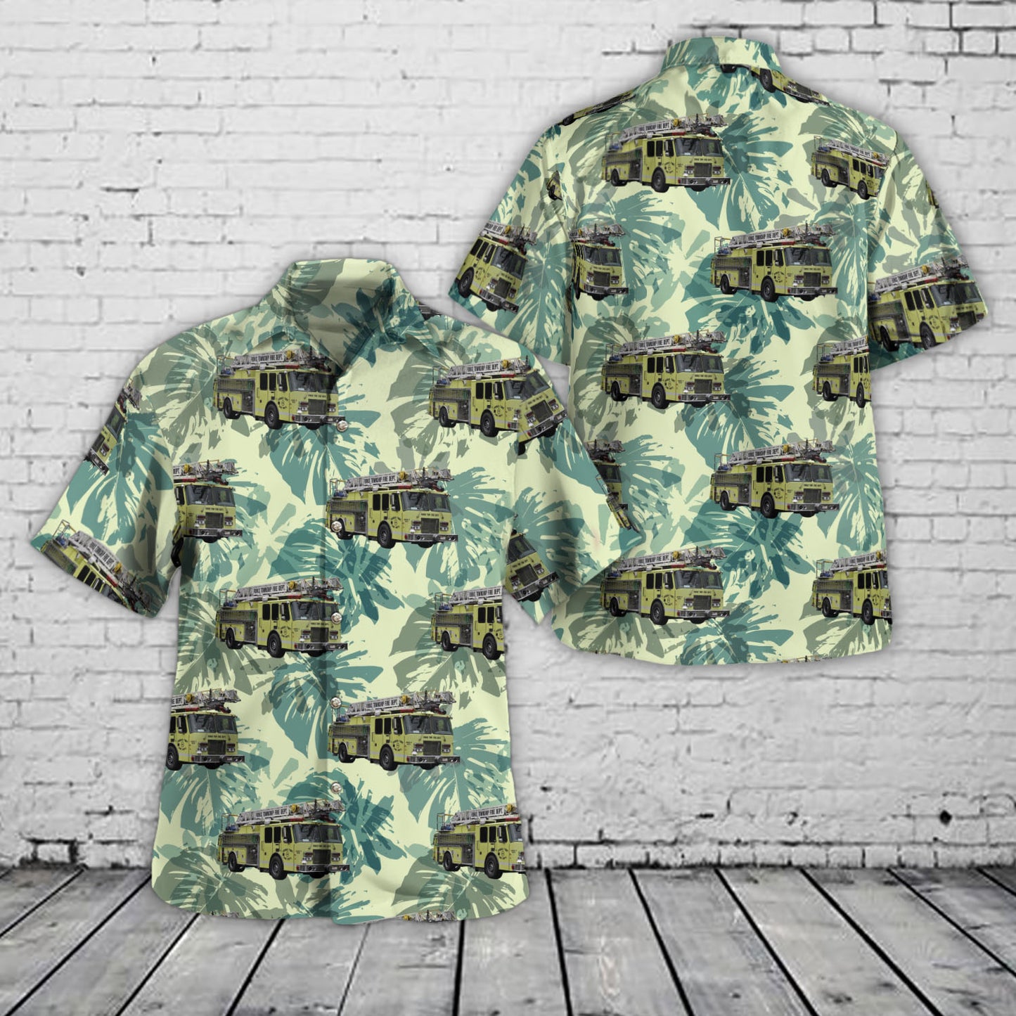 Forks Township Fire Department, Northampton County, Pennsylvania Hawaiian Shirt