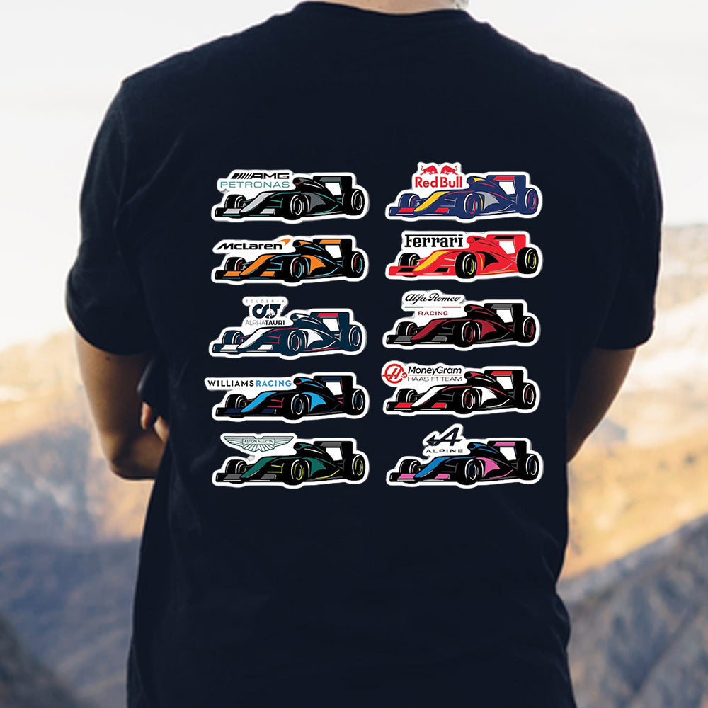 Formula 1 2023 Team Car Classic Unisex T-Shirt Gildan 5000 (Made In US) DLMP1504PT08