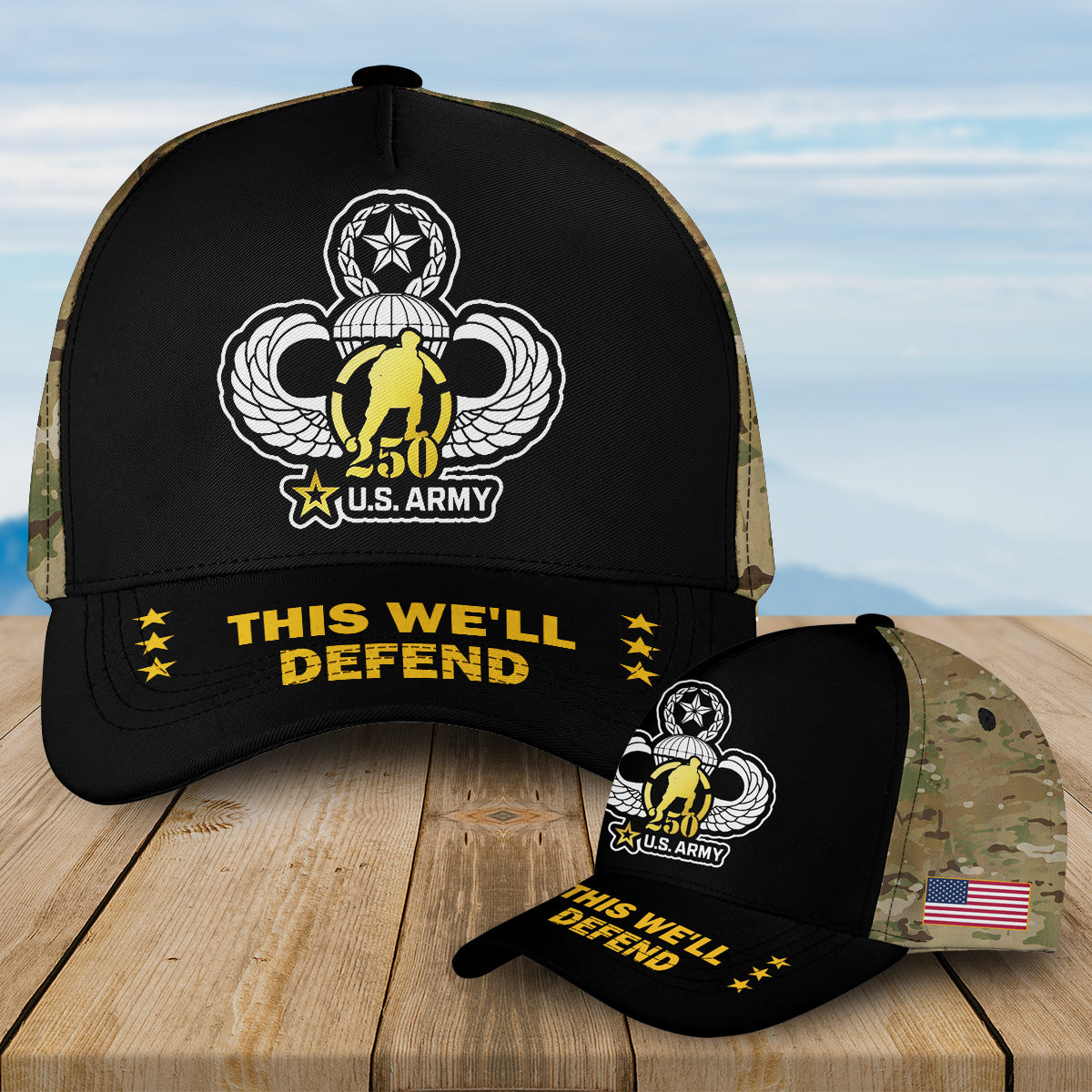 Fort Bragg Army 250th Birthday Baseball Cap