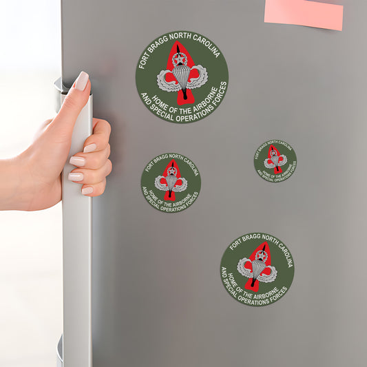 Fort Bragg Home Of The Airborne And Special Operations Forces Custom Shape Magnet