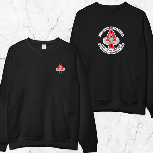 Fort Bragg Home Of The Airborne And Special Operations Forces Embroidered Classic Unisex Sweatshirt