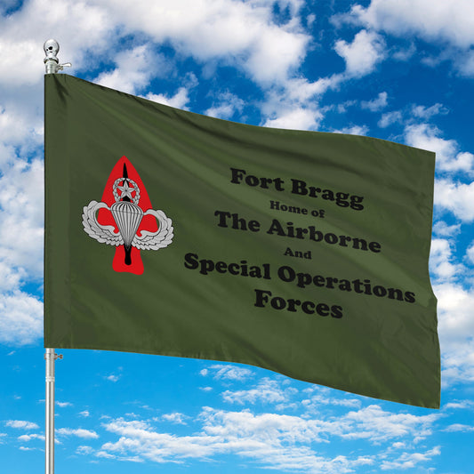 Fort Bragg Home Of The Airborne And Special Operations Forces House Flag