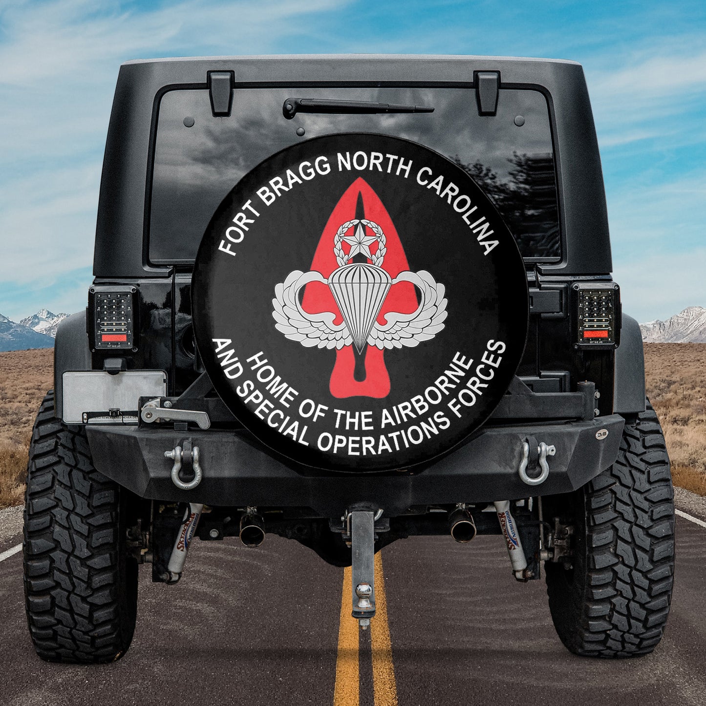Fort Bragg Home Of The Airborne And Special Operations Forces Spare Tire Cover