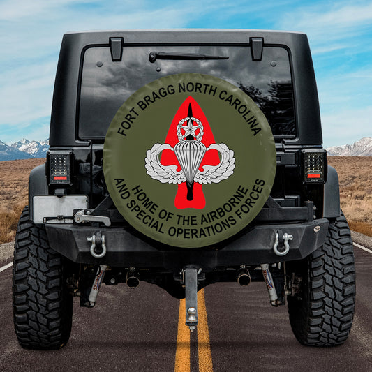 Fort Bragg Home Of The Airborne And Special Operations Forces Spare Tire Cover