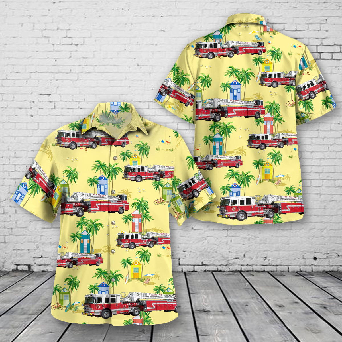 Foster City, California, San Mateo Consolidated Fire Department Hawaiian Shirt