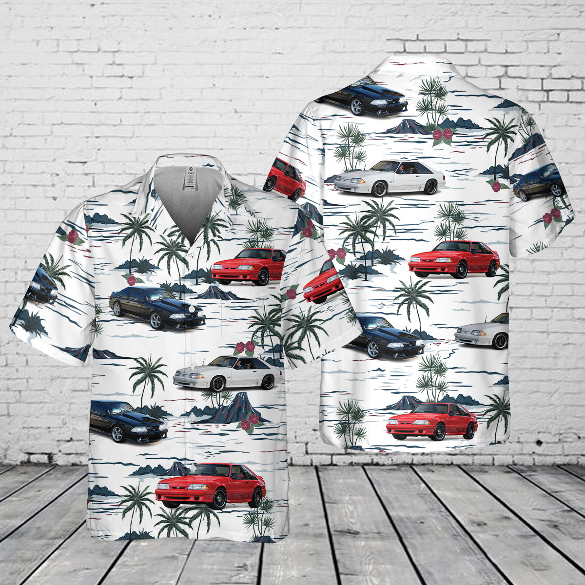 Foxbody Mustang Pocket Hawaiian Shirt