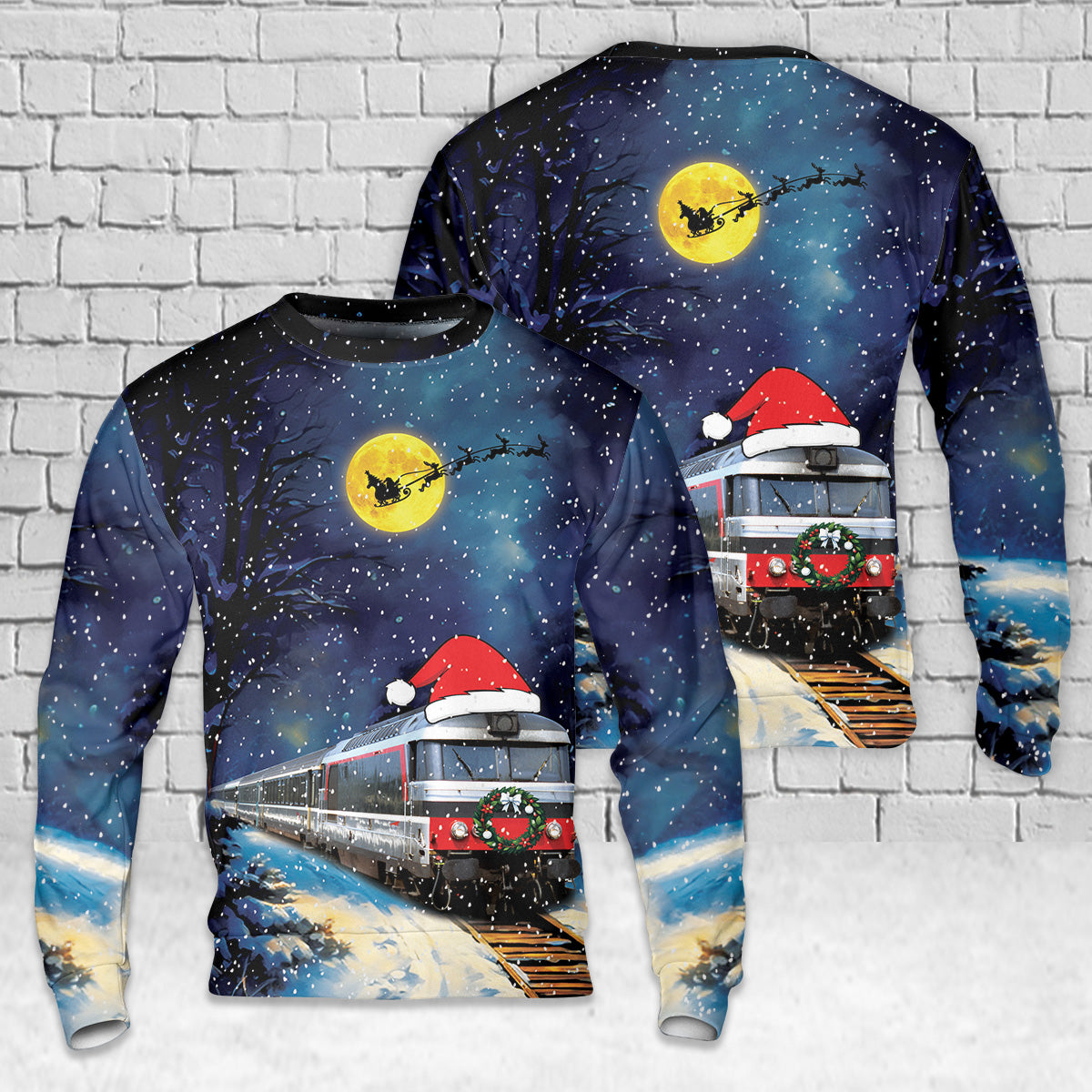 France SNCF BB 67400 class no. 5-67619 Christmas AOP Sweater