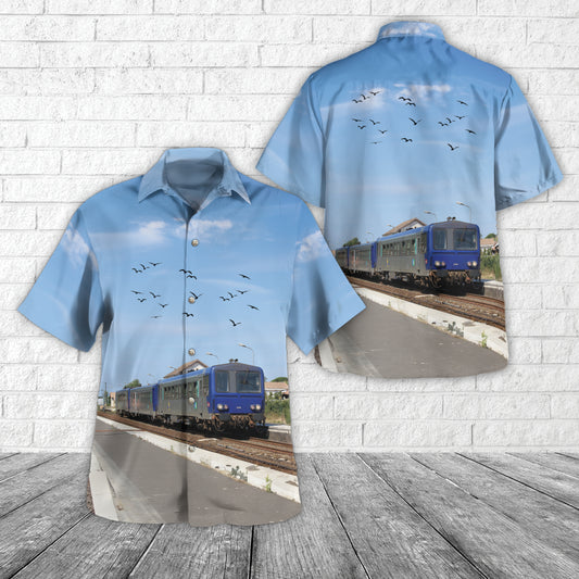 France SNCF Class X 2200 Diesel Multiple Unit Train Hawaiian Shirt