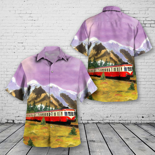 France SNCF Class X 2400 Diesel Multiple Unit Train Hawaiian Shirt