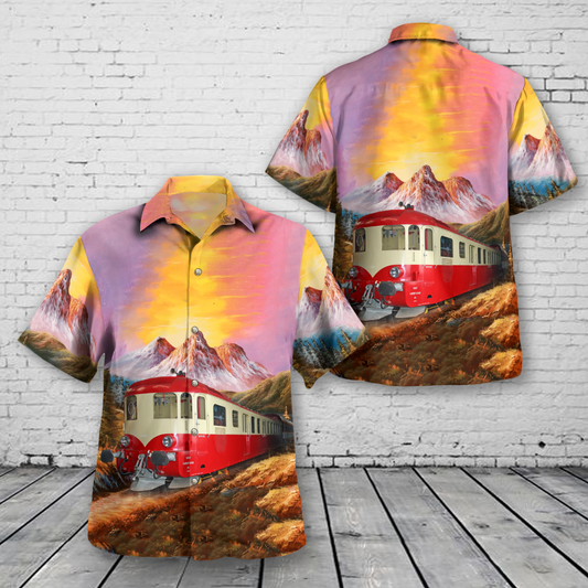 France SNCF Class X 52103 Diesel Multiple Unit Train Hawaiian Shirt