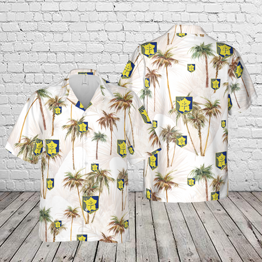 French Army 2nd Armored Division (2e Division Blindée) Hawaiian Shirt