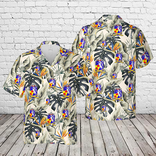 French Army 35th Parachute Artillery Regiment Hawaiian Shirt