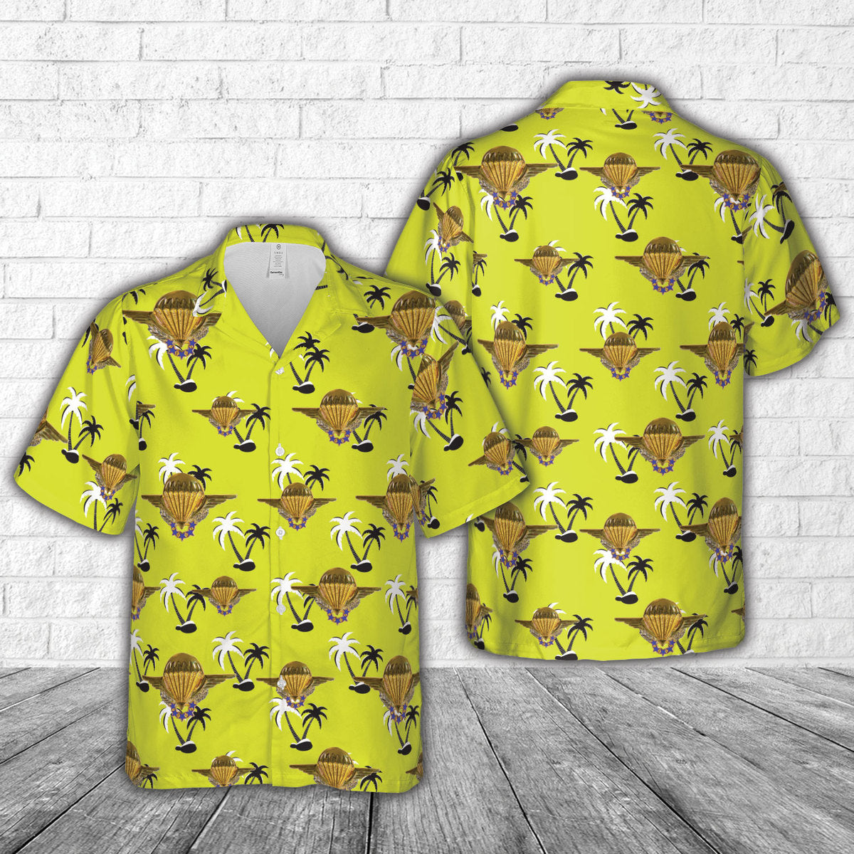 French Army Chuteur Opérationnel Brevet of Commando Parachute Group Hawaiian Shirt