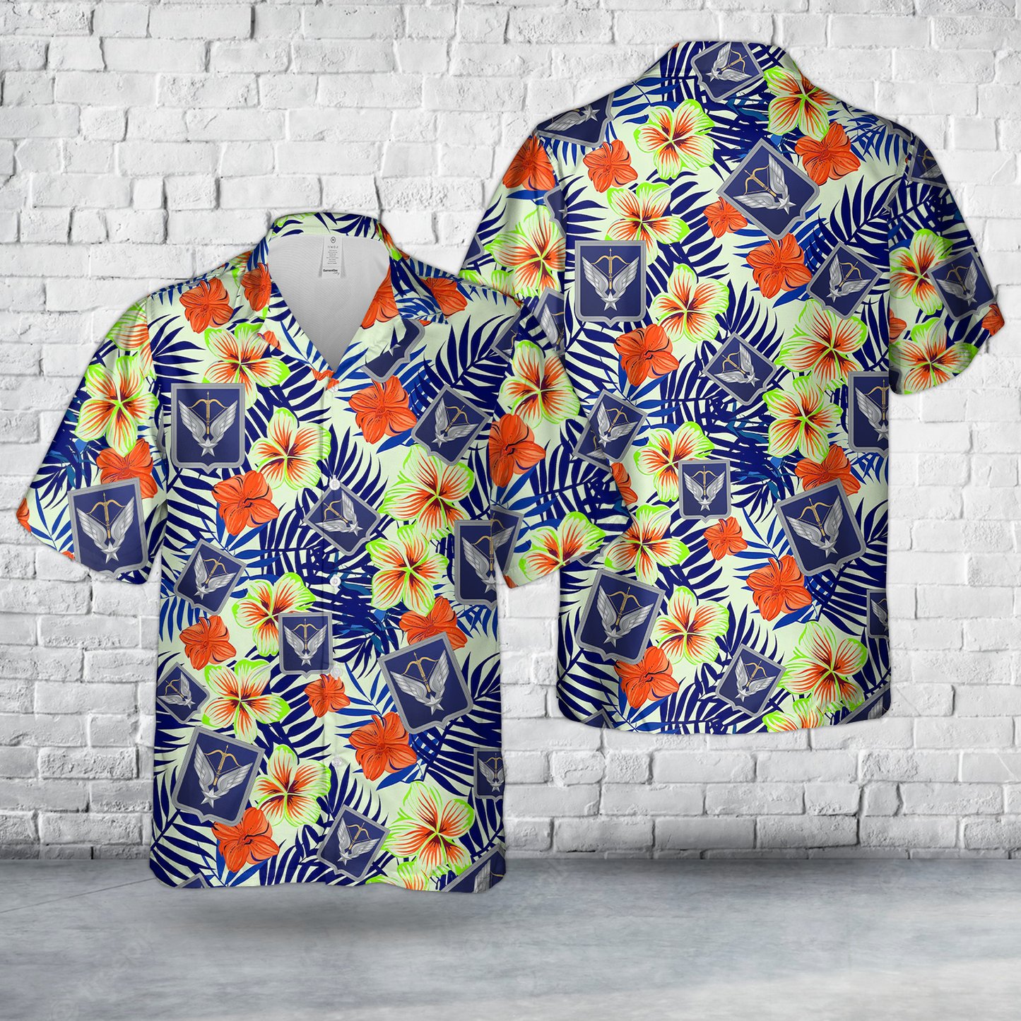 French Army Light Aviation 4th Special Forces Helicopter Regiment Hawaiian Shirt