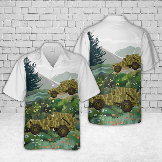 French Army Panhard 179 Armored Car Hawaiian Shirt