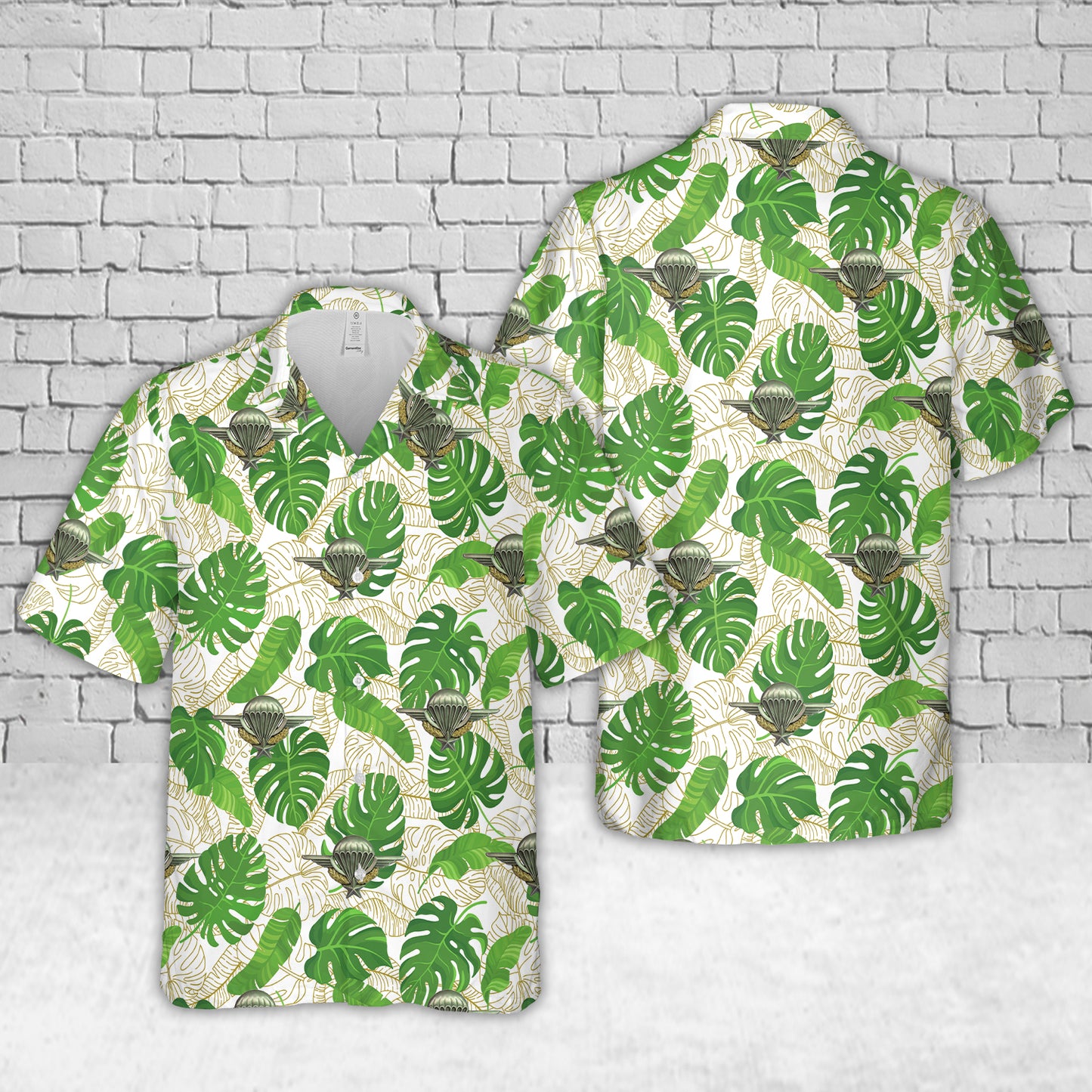 French Army Parachute Brevet Hawaiian Shirt