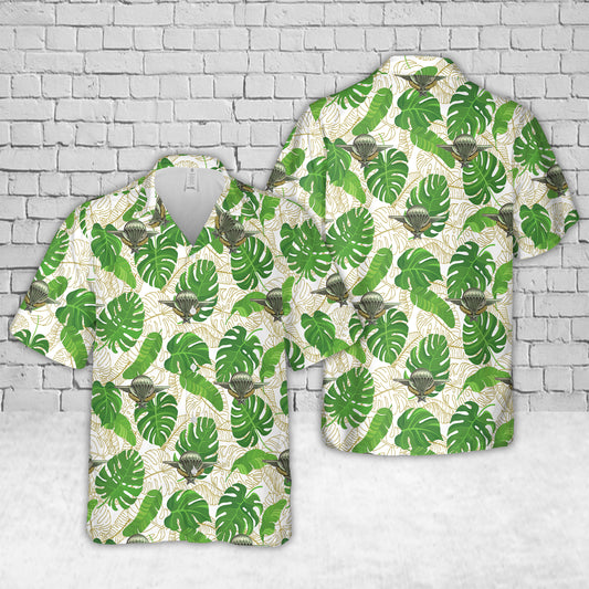 French Army Parachute Brevet Hawaiian Shirt