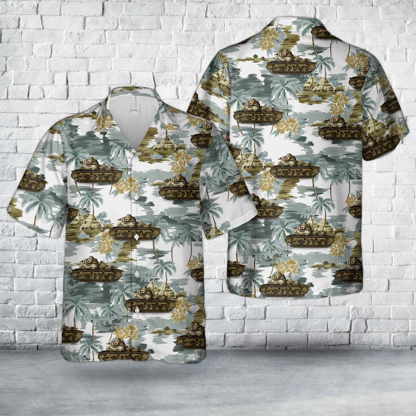 French Army Renault D2, model 1935 (APX-1 turret), 3rd Company of the 19th BCC, May 1940 Hawaiian Shirt