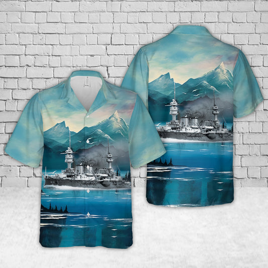 French Navy French battleship Jauréguiberry Hawaiian Shirt