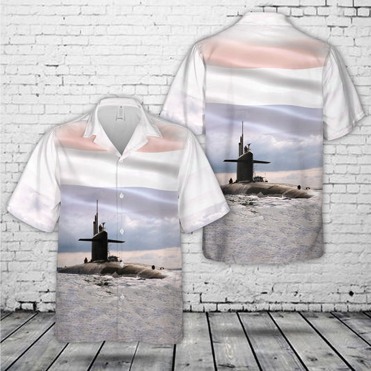 French Navy Triomphant-class submarine Hawaiian Shirt