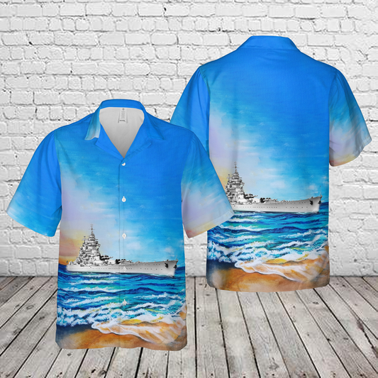 French battleship Richelieu Hawaiian Shirt