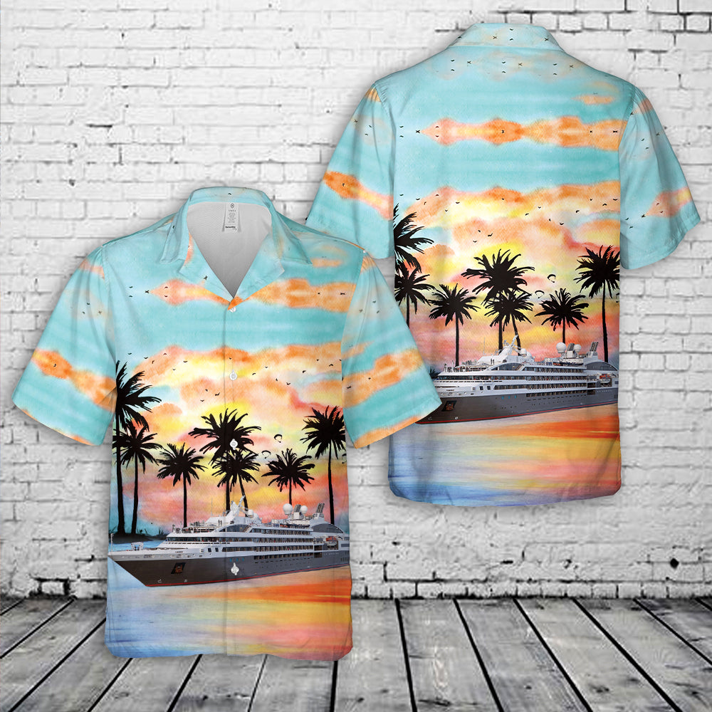 French cruise line Le Boreal Hawaiian Shirt