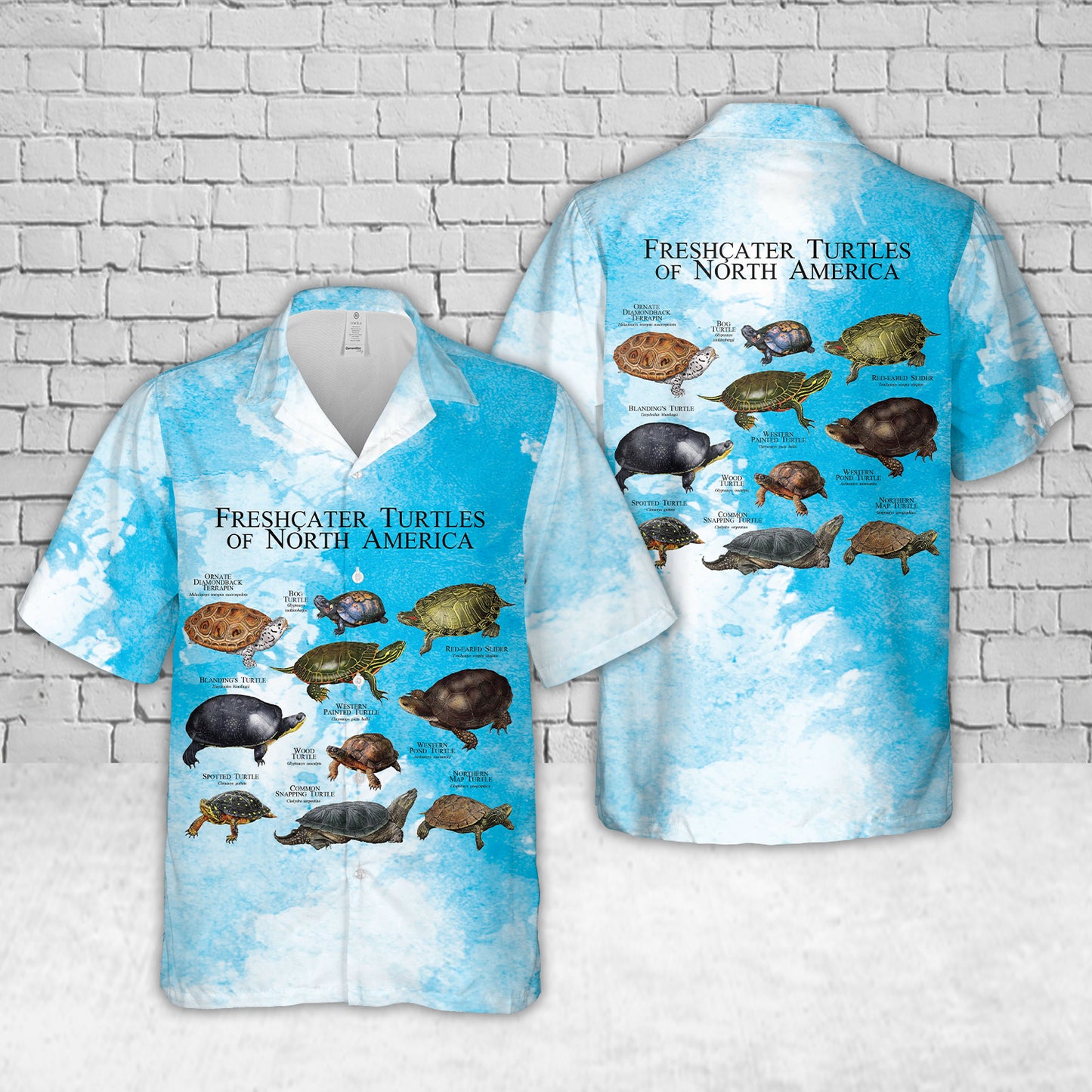 Freshwater Turtles of North America Hawaiian Shirt