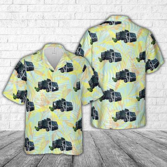 Frontier Waste Solutions Garbage Truck Hawaiian Shirt