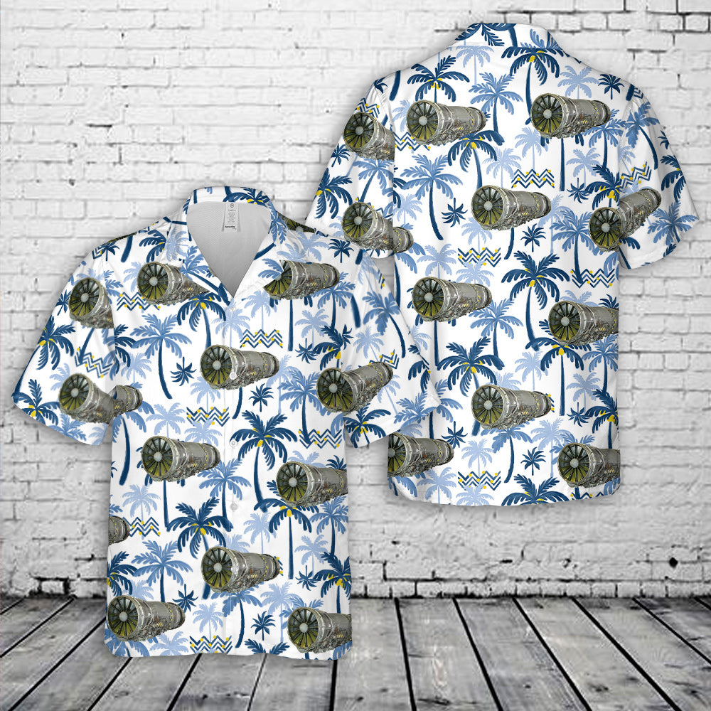 GE Aerospace F110 engine Hawaiian Shirt