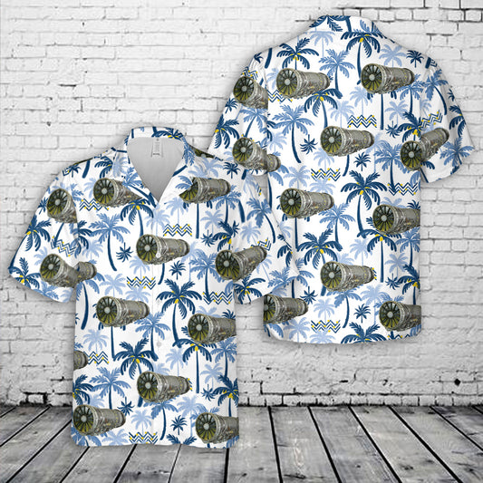 GE Aerospace F110 engine Hawaiian Shirt