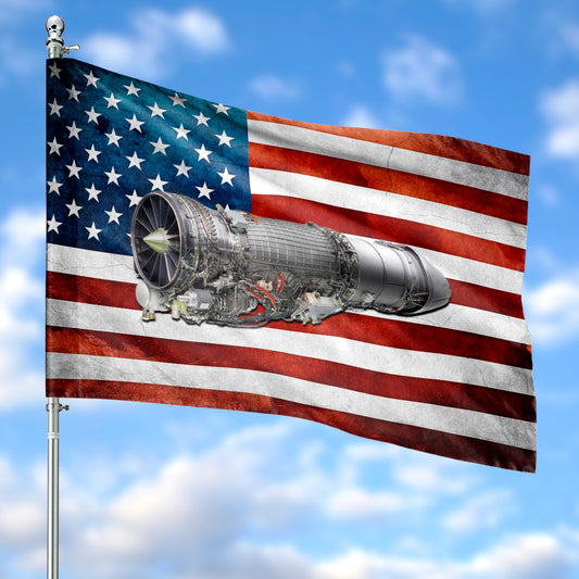 GE Aerospace's F404 engine House Flag