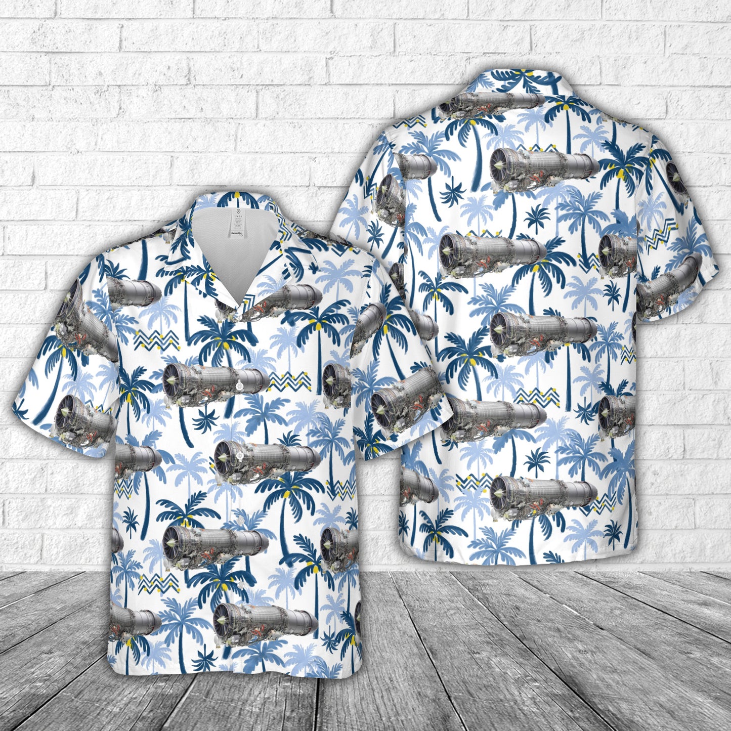 GE Aerospace’s F404 engine Hawaiian Shirt