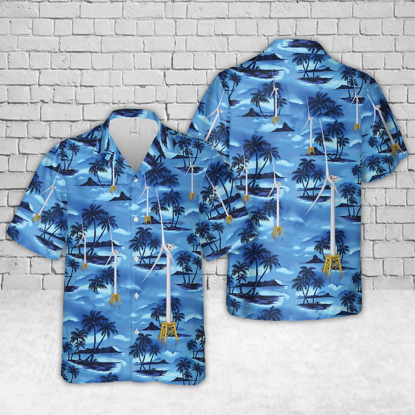 GE Haliade-X Wind Turbine Hawaiian Shirt