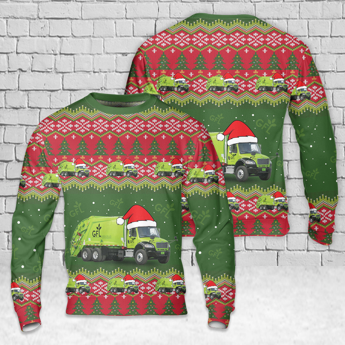GFL Environmental Christmas AOP Sweater
