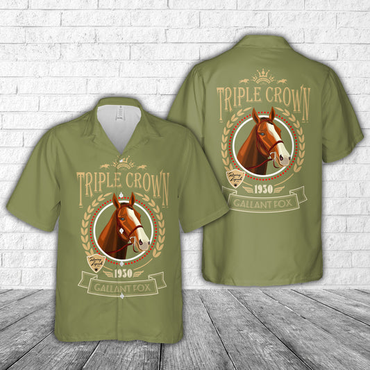 Gallant Fox Triple Crown Winner 1930 Hawaiian Shirt