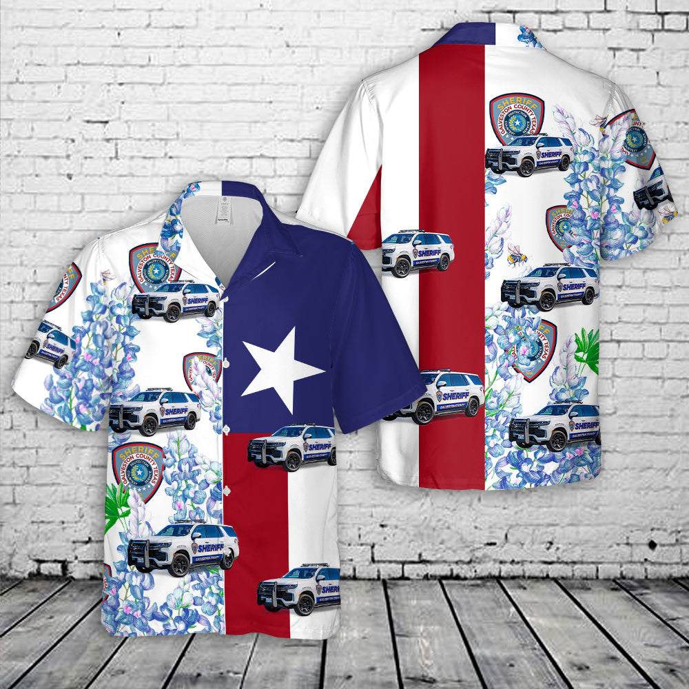 Galveston County Sheriff, Texas Hawaiian Shirt