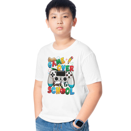 Game Over Back To School Youth T-shirt Gildan 5000B (Made in US)