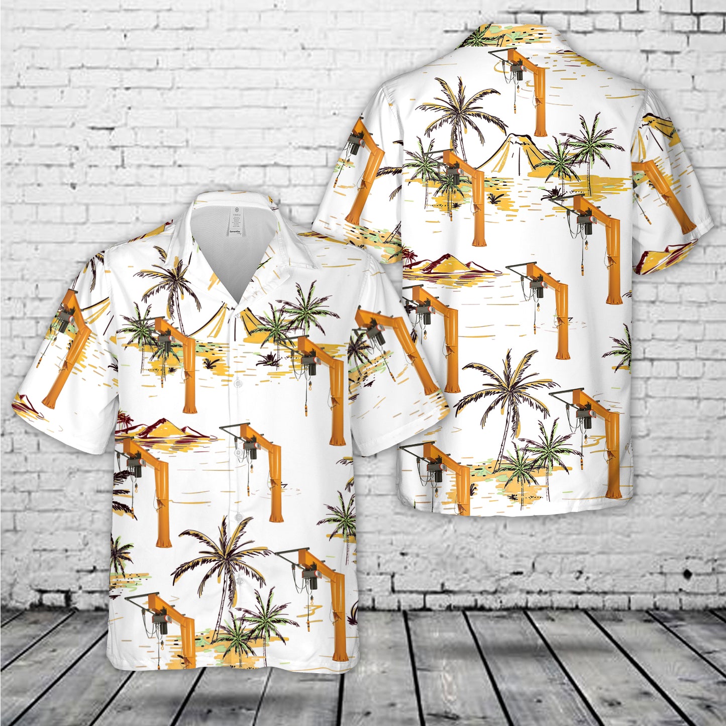 Gantry crane Hoist Block Hawaiian Shirt