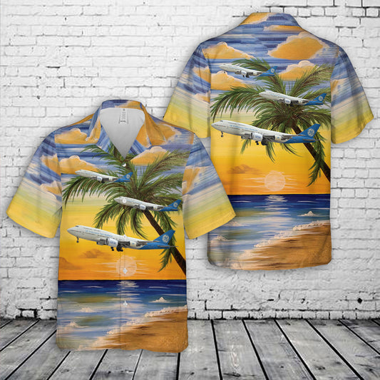 General Electric 747-400 N747GF Hawaiian Shirt