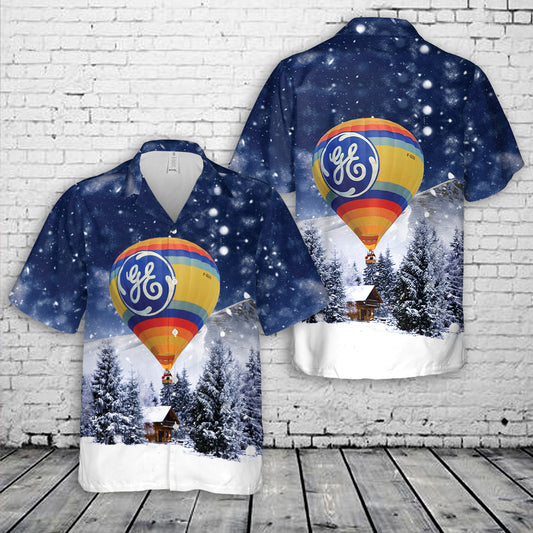 General Electric Cameron Balloons Z-120 Christmas Hawaiian Shirt
