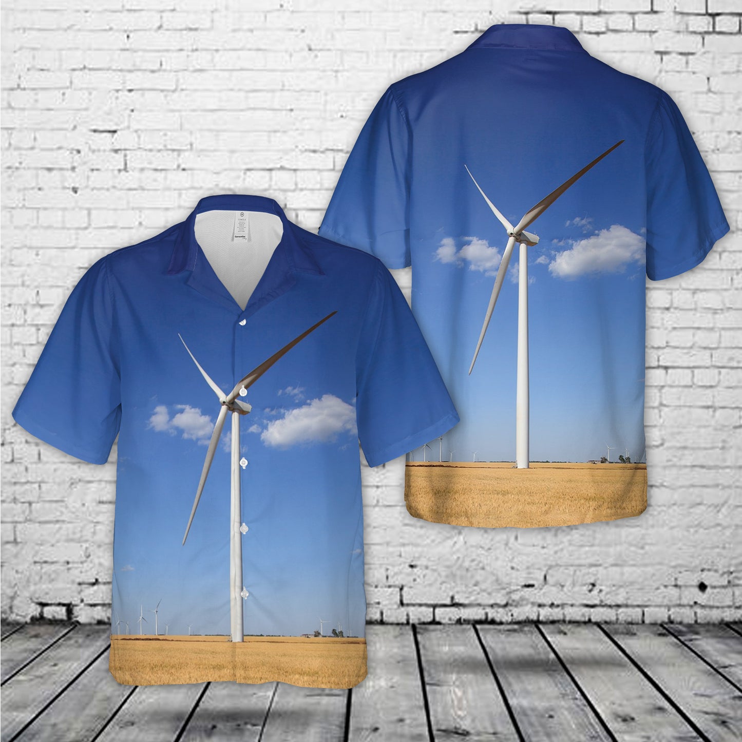 General Electric GE 1.6-100 1.6 MW Wind Turbine Generator Hawaiian Shirt